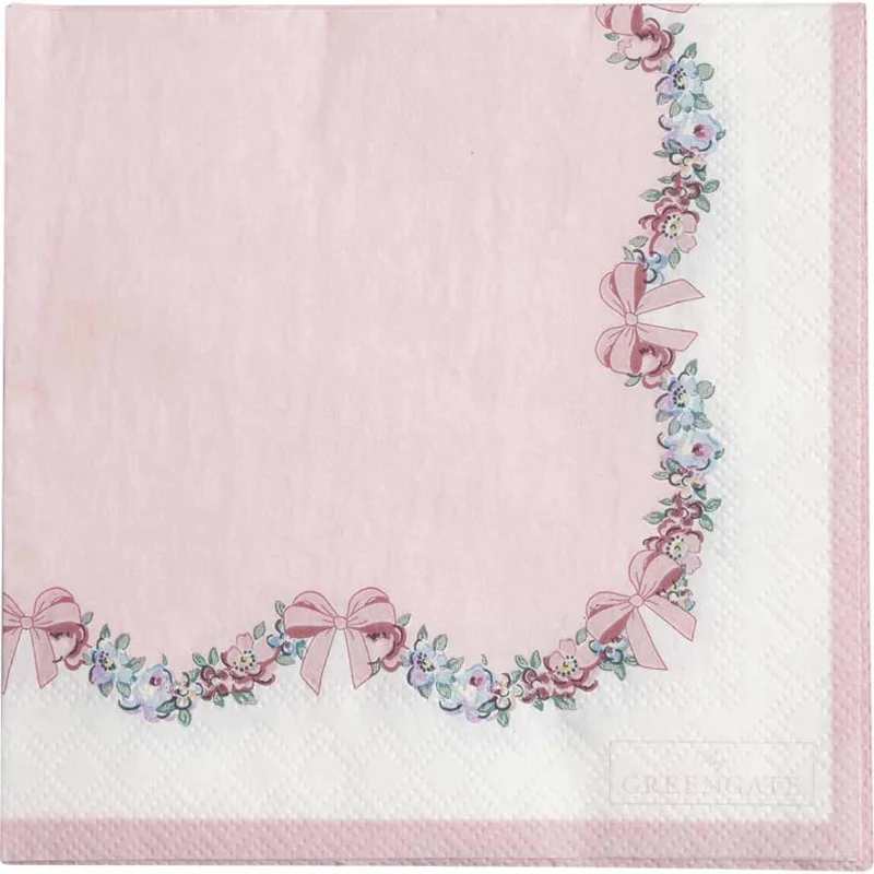 GreenGate - Maya Papierservietten pale pink small