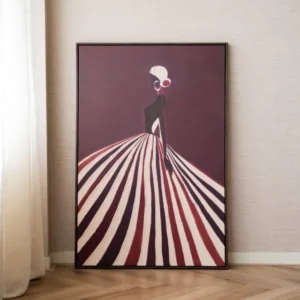 Groot Schilderij Elegance Bordeaux - Things I Like Things I Love