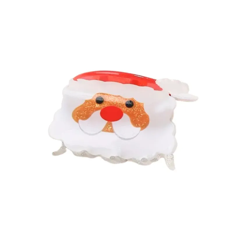 Haarklammer Weihnachtsmann Glitter