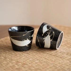 Handmade Japanese Cappuccino Mug Whale - Things I Like Things I Love
