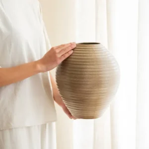 Handmade Large Deco Vase Caramel - Things I Like Things I Love