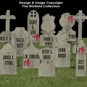 24 Gravestones Woodcraft Patterns - The Winfield Collection