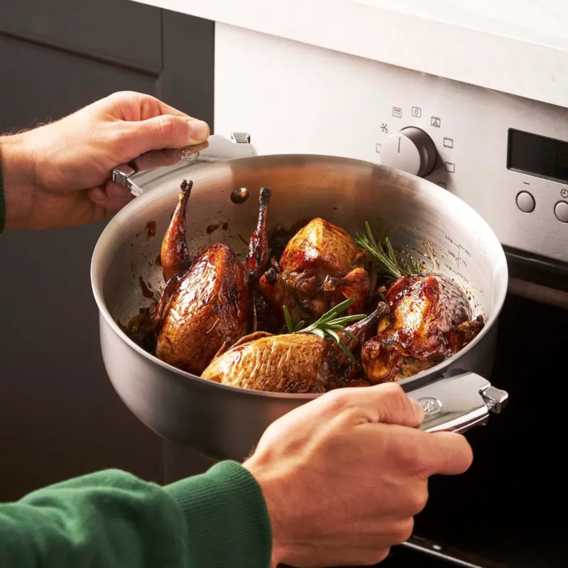 Cazo bajo acero y sauté inox Alchimy Loqy de De Buyer