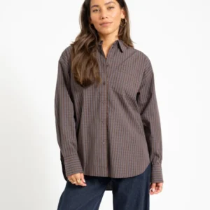 Jamie Relaxed Poplin Shirt Night Sky - Things I Like Things I Love