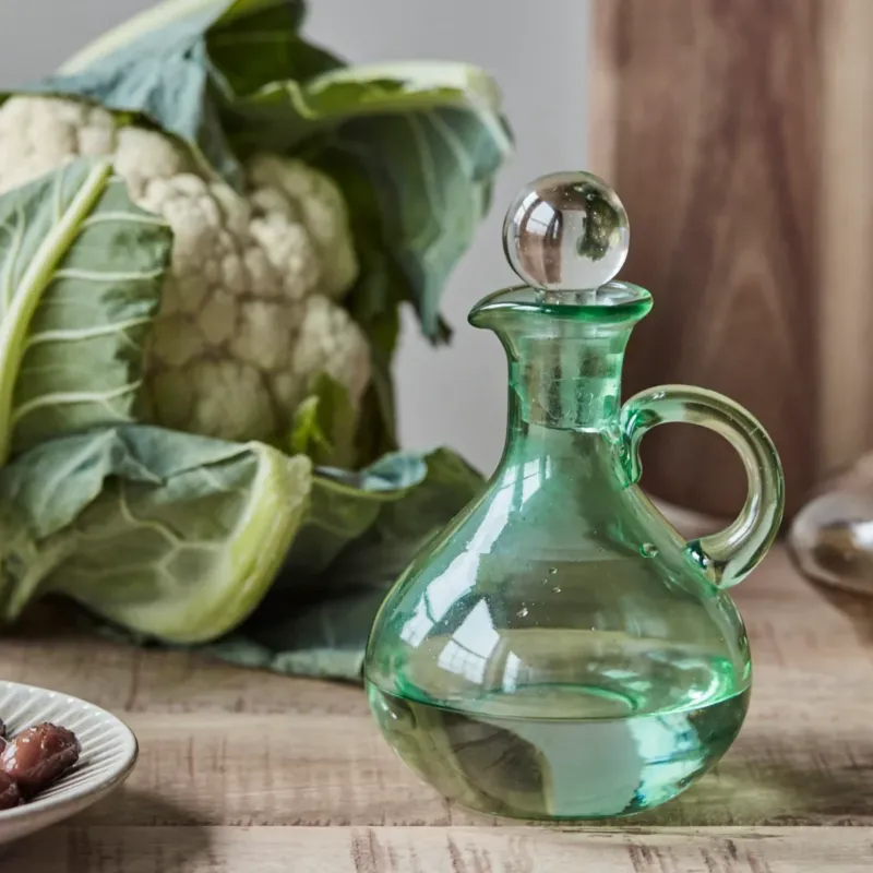 Aceitera de cristal de vidrio soplado Caraf House Doctor