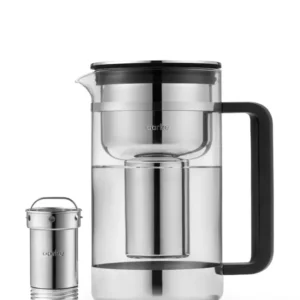 Aarke Purifier Wasserfilter Kanne aus Glas Large 2,8 Liter