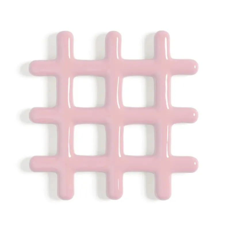 &Klevering - Onderzetter - Grid - Roze Onderzetter &Klevering