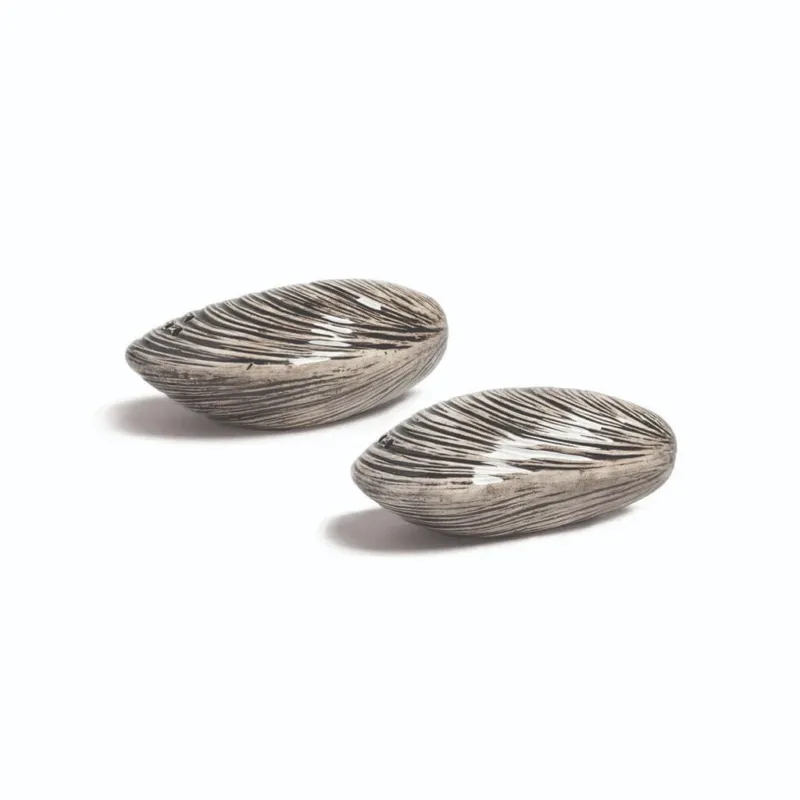 &Klevering - Zout & peper mossel Peper- en zout set &Klevering