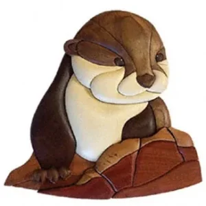 Baby River Otter Intarsia Project Pattern - The Winfield Collection