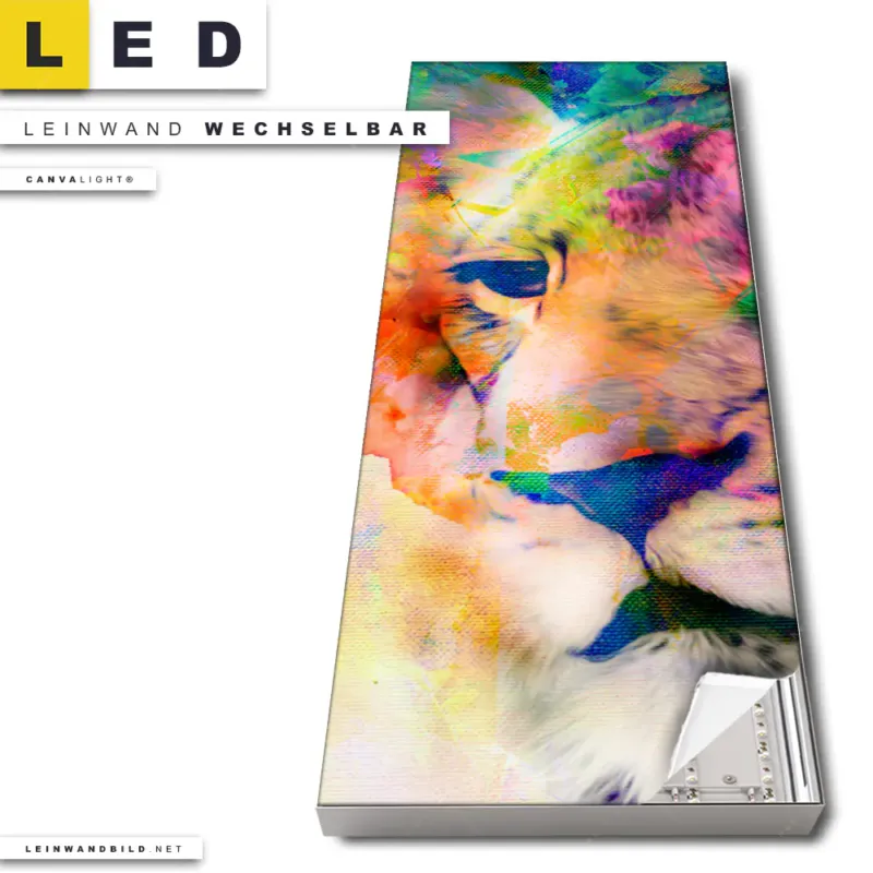 Led Leinwandbild Abstrakte Loewin Schmal Produktvorschau