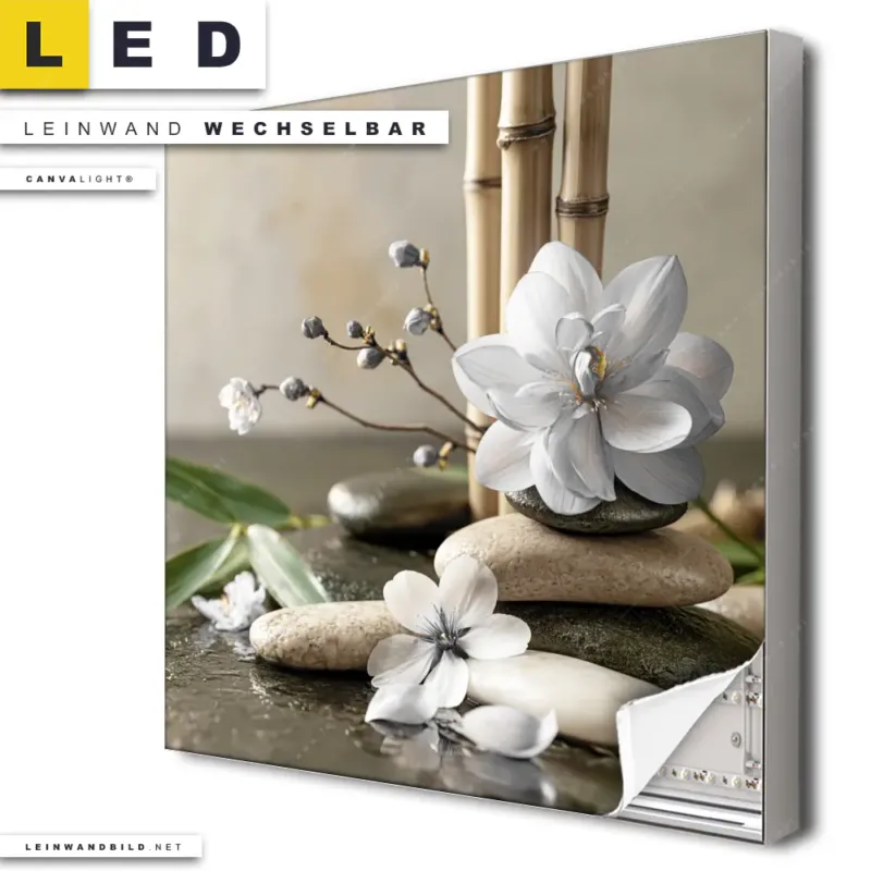 Led Leinwandbild Blueten Der Stille Quadrat Produktvorschau