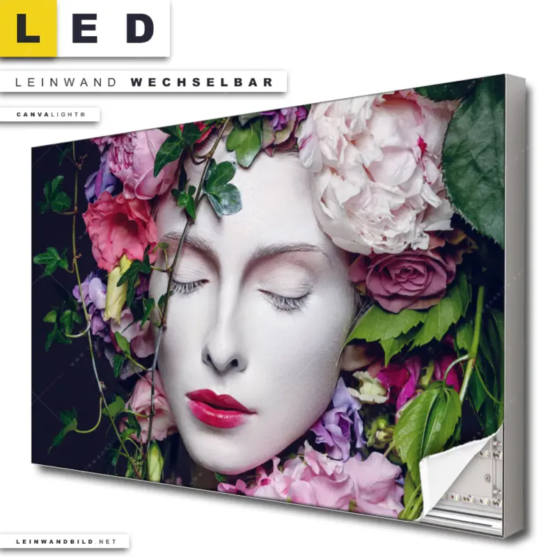 Led Leinwandbild Blumen Koenigin Querformat Produktvorschau