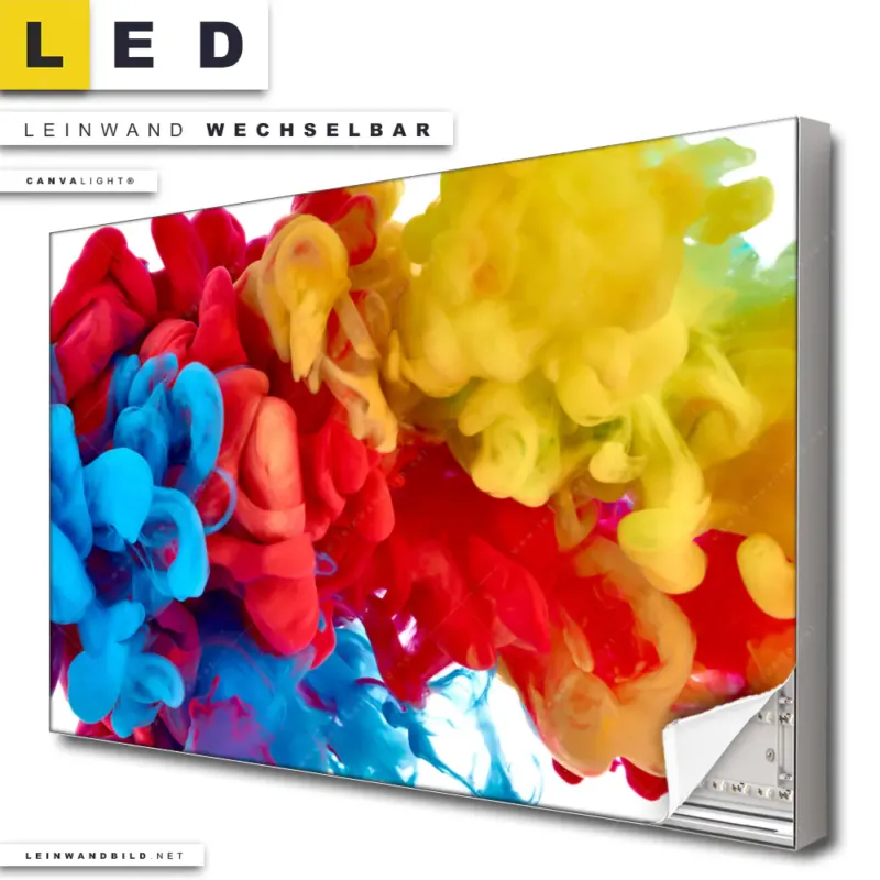Led Leinwandbild Farbe Im Wasser Bunt Querformat Produktvorschau