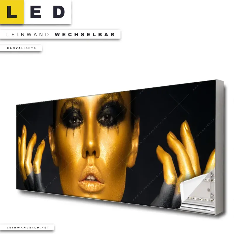 Led Leinwandbild Fingerspitzengefuehl Panorama Produktvorschau