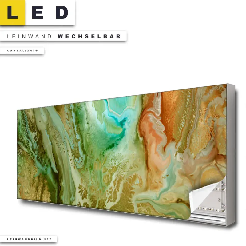 Led Leinwandbild Fluid Art Naturschauspiel Panorama Produktvorschau