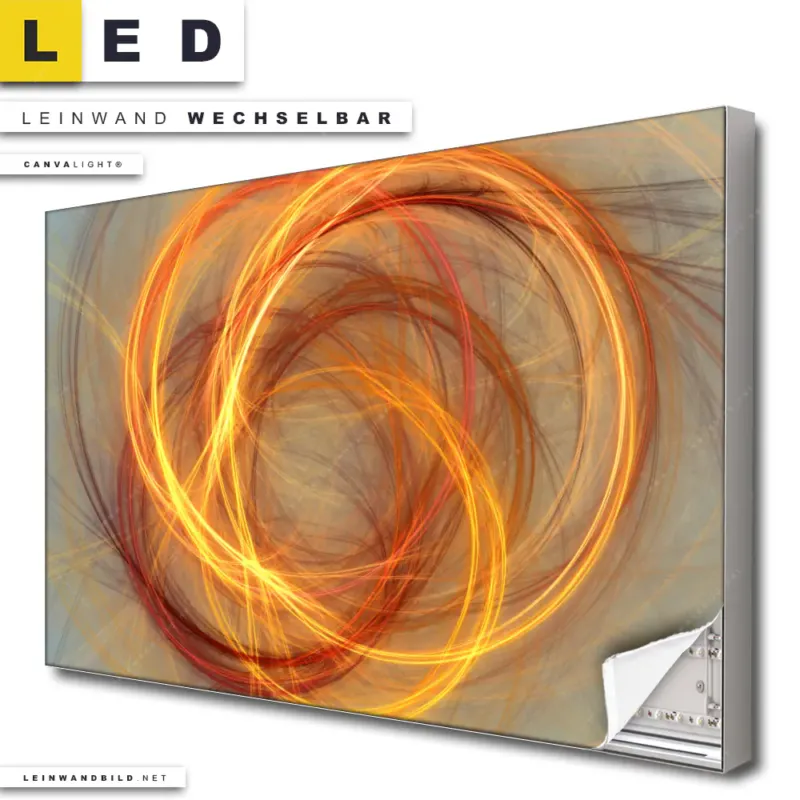 Led Leinwandbild Lichtmalerei No 1 Querformat Produktvorschau