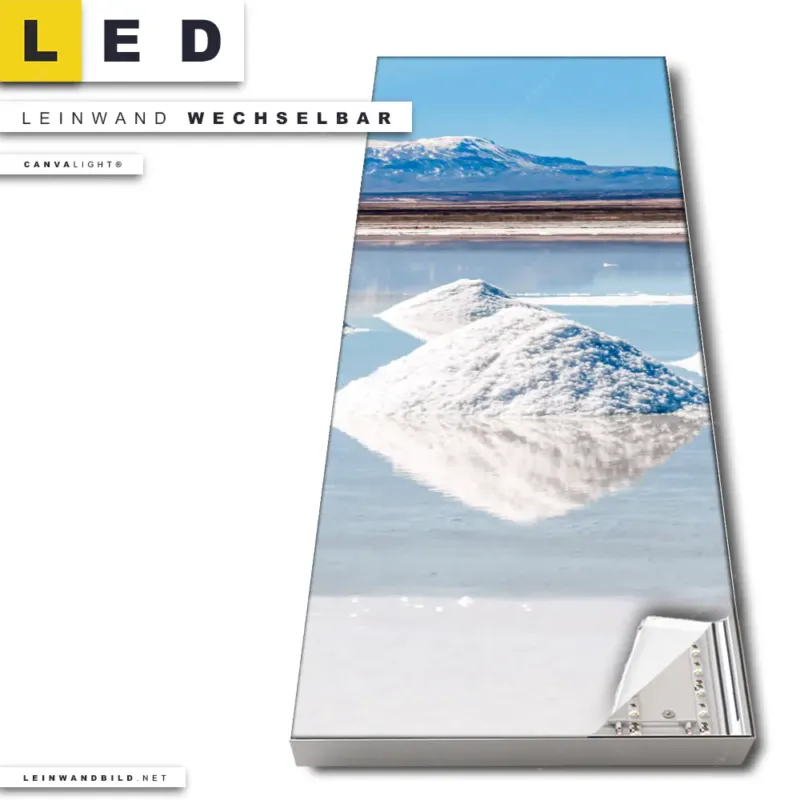 Led Leinwandbild Salzlandschaft In Den Anden Schmal Produktvorschau