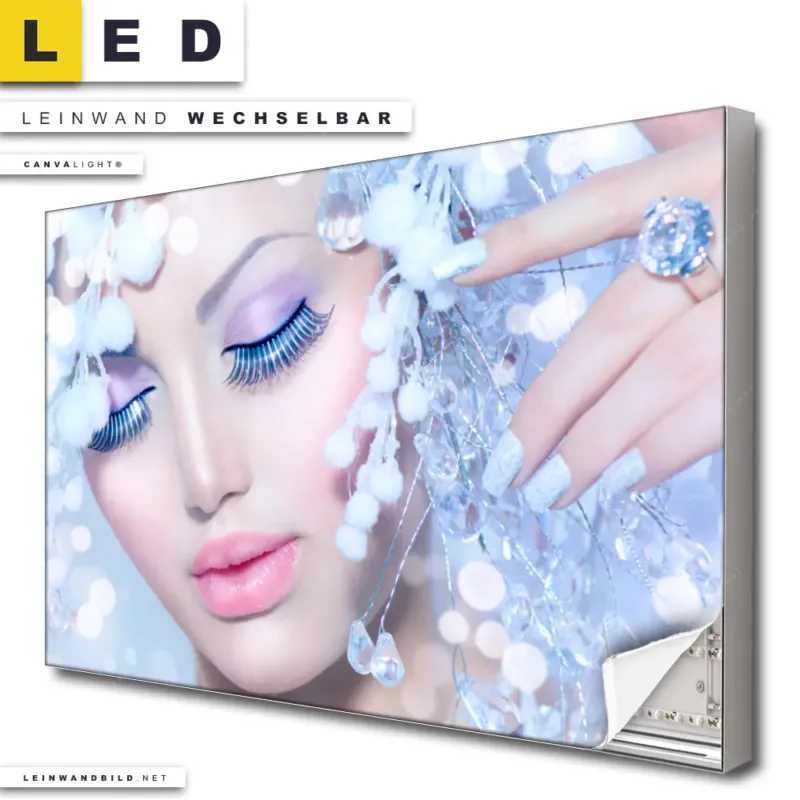 Led Leinwandbild Schoenheit In Frost Und Kristall Querformat Produktvorschau