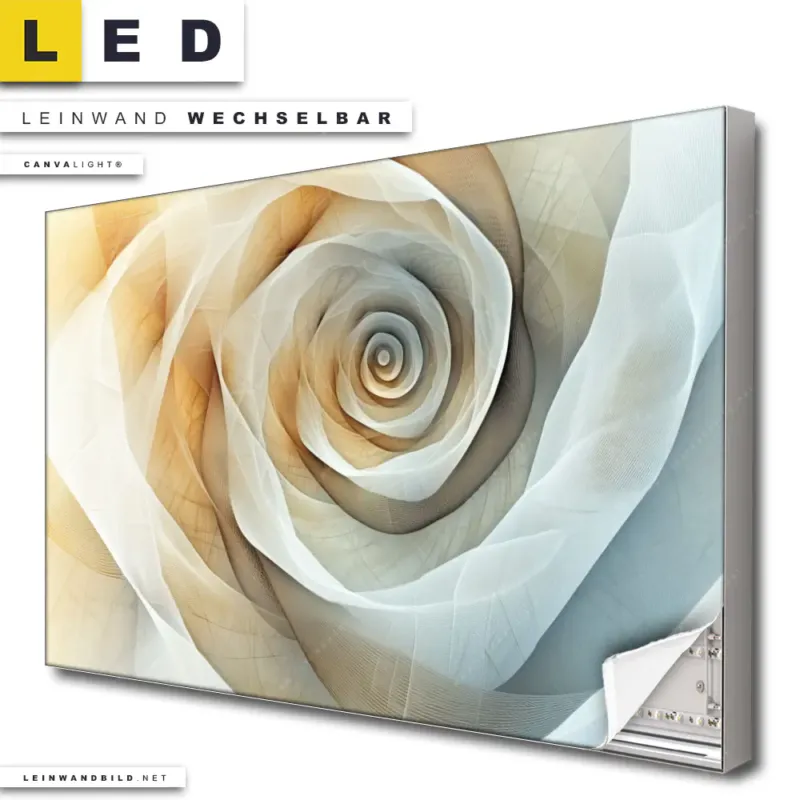 Led Leinwandbild Spirale Der Leichtigkeit Querformat Produktvorschau