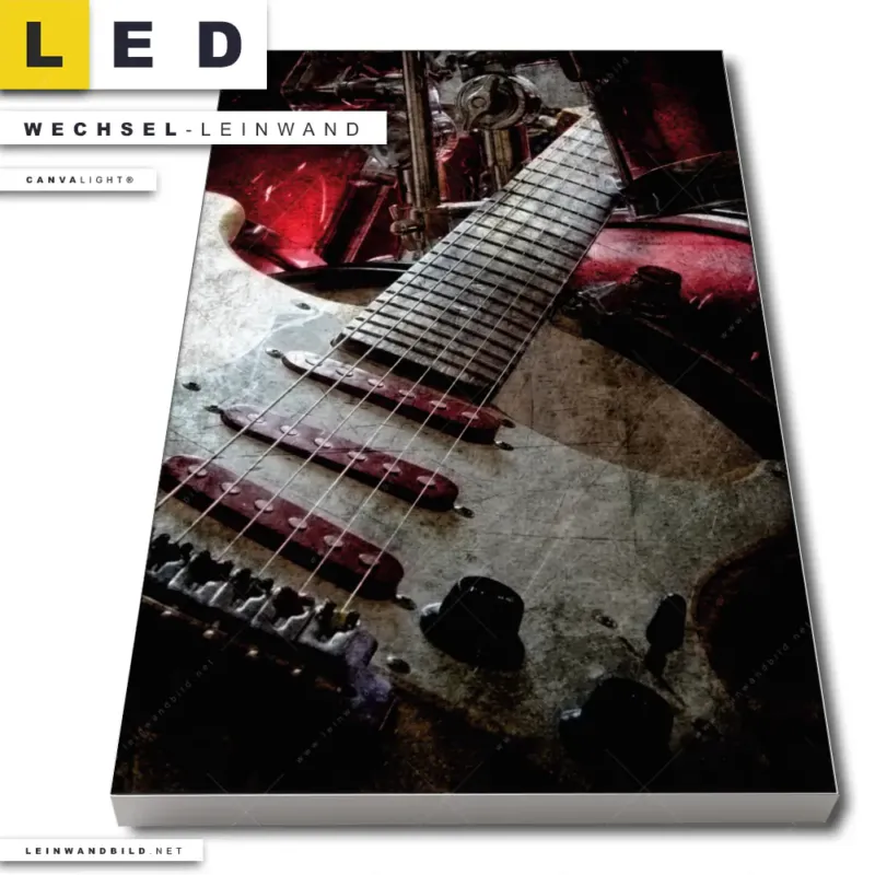 Led Wechsel Leinwand E Gitarre Retro Look Hochformat Produktvorschau
