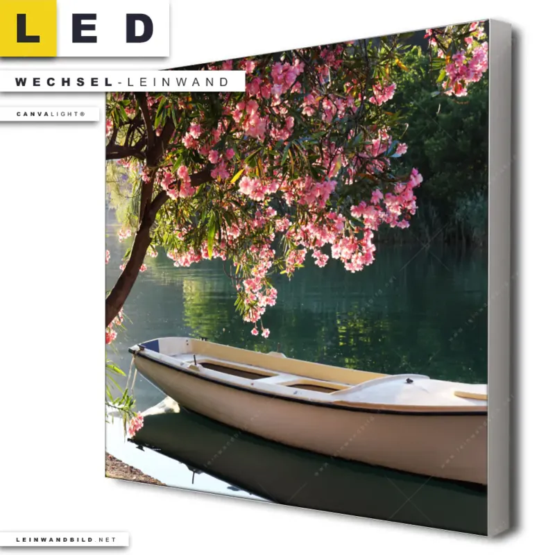 Led Wechsel Leinwand Romantische Bootstour Quadrat Produktvorschau