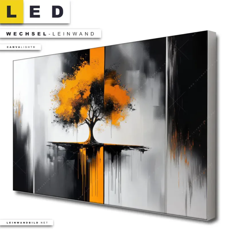 Led Wechsel Leinwand Wurzeln Der Farbigen Stille Querformat Produktvorschau