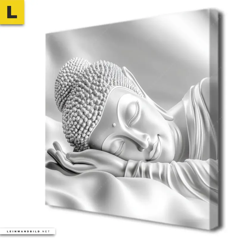 Leinwandbild Buddha Stille Des Erwachens Quadrat Produktvorschau