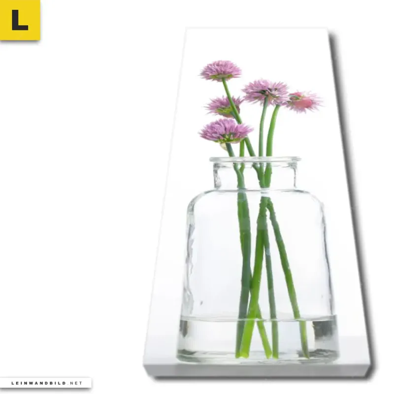 Leinwandbild Glasvasen Mit Kraeutern Schmal Produktvorschau