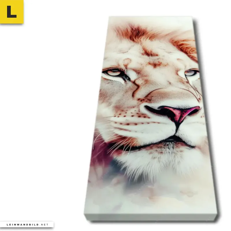 Leinwandbild Loewe Im Farbenspiel Schmal Produktvorschau