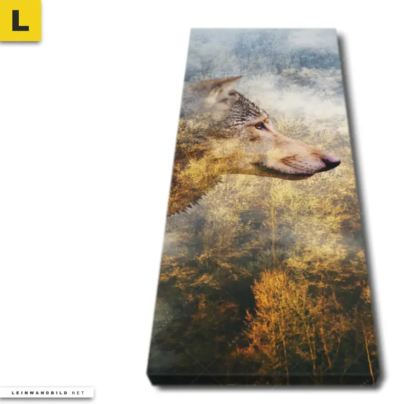 Leinwandbild Wolf Wald No 2 Schmal Produktvorschau