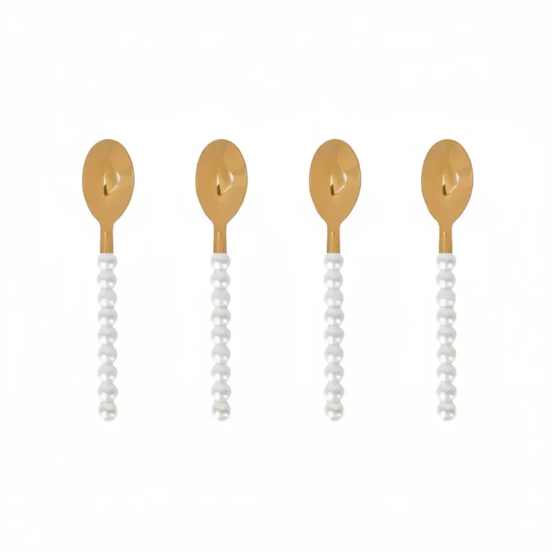 Lepelclub - Koffielepels - Parel - Set Van 4 LepelClub