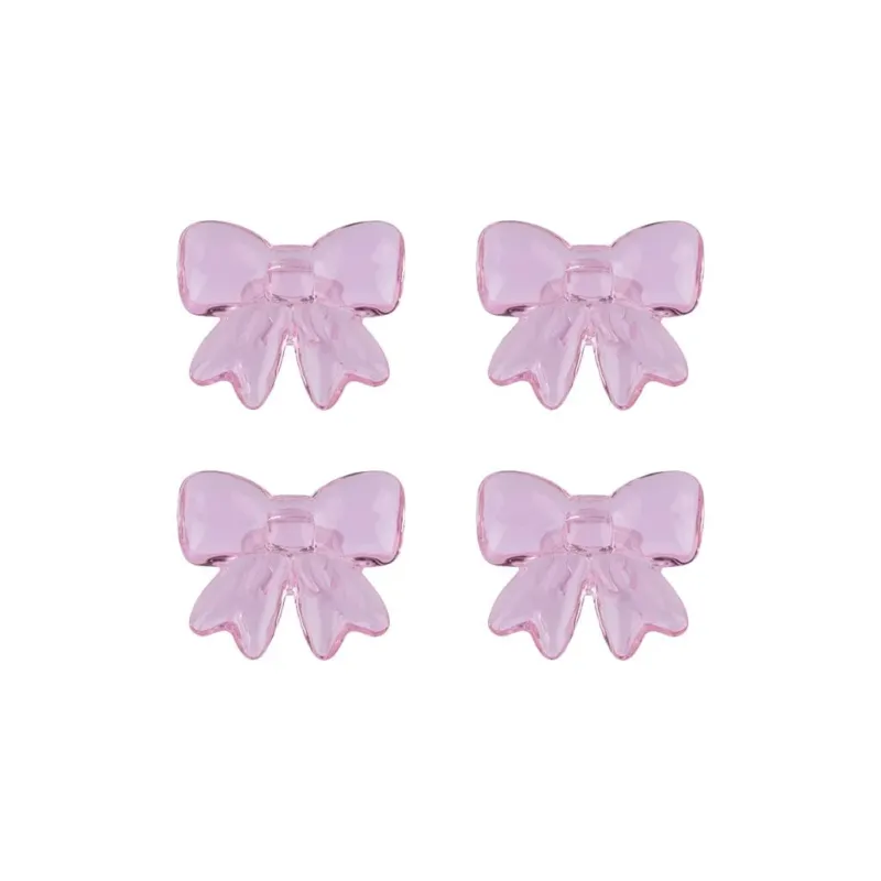 Lepelclub - Servetringen Bow - Roze - Set Van 4 LepelClub