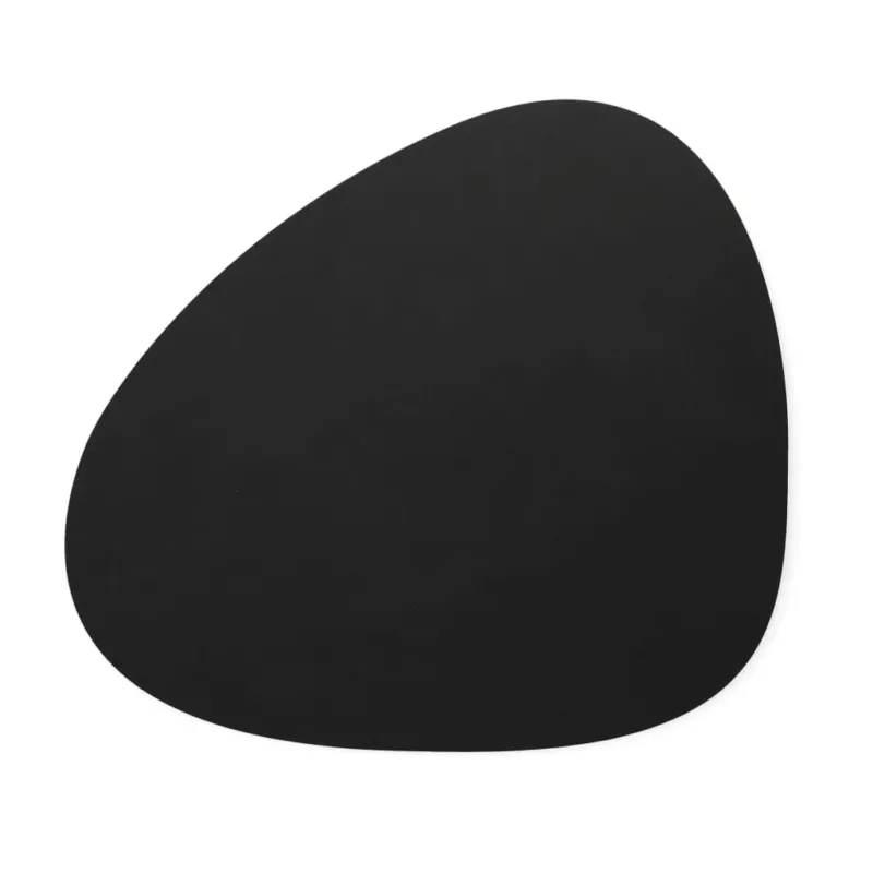 Lind DNA - Placemat Curve L Nupo Zwart Placemat Lind DNA