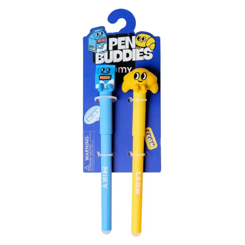 Löschbare Gelschreiber 2er Set 'Pen Buddies – Leon / Miky'