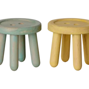 Maileg - Hocker-Set, Maus - Mint/Hellgelb