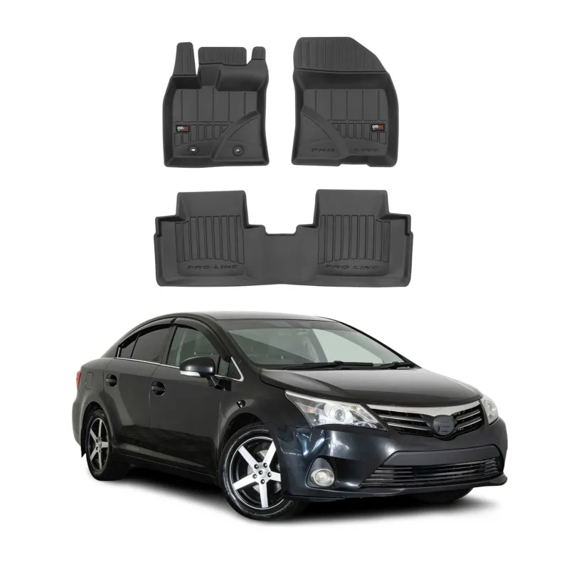 OMAC Gummi Fußmatten für Toyota Avensis 2009-2018 Premium TPE Automatten 3tlg
