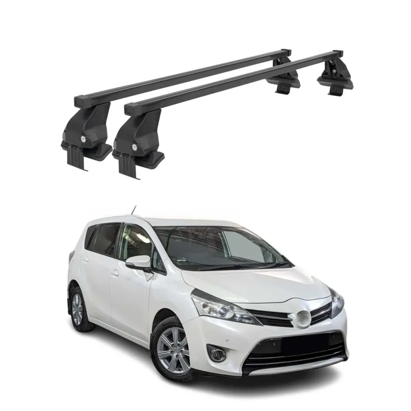 Menabo Dachträger Grundtäger für Toyota Verso S 2010-2017 50kg Stahl Schwarz 2x