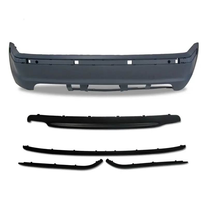 JOM Heckstoßstange für BMW 3er E46 4türer 1998-2005 Schwarz 5tlg