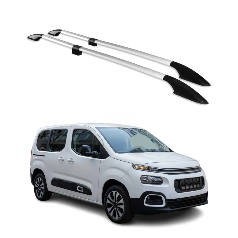 Dachreling Dachgepäckträger für Citroen Berlingo 2018-2026 Kurzer L1 Alu Grau