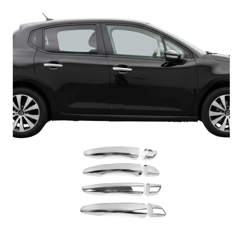 Chrom Türgriff Blende für Peugeot 3008 2017-2022 4Tür H1 Edelstahl 8tlg