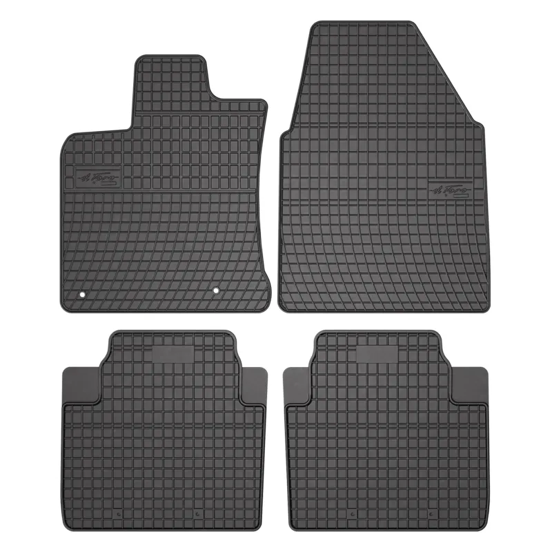 OMAC Gummi Fußmatten für Nissan Qashqai +2 J10 2006-2013 Automatten Schwarz 4x