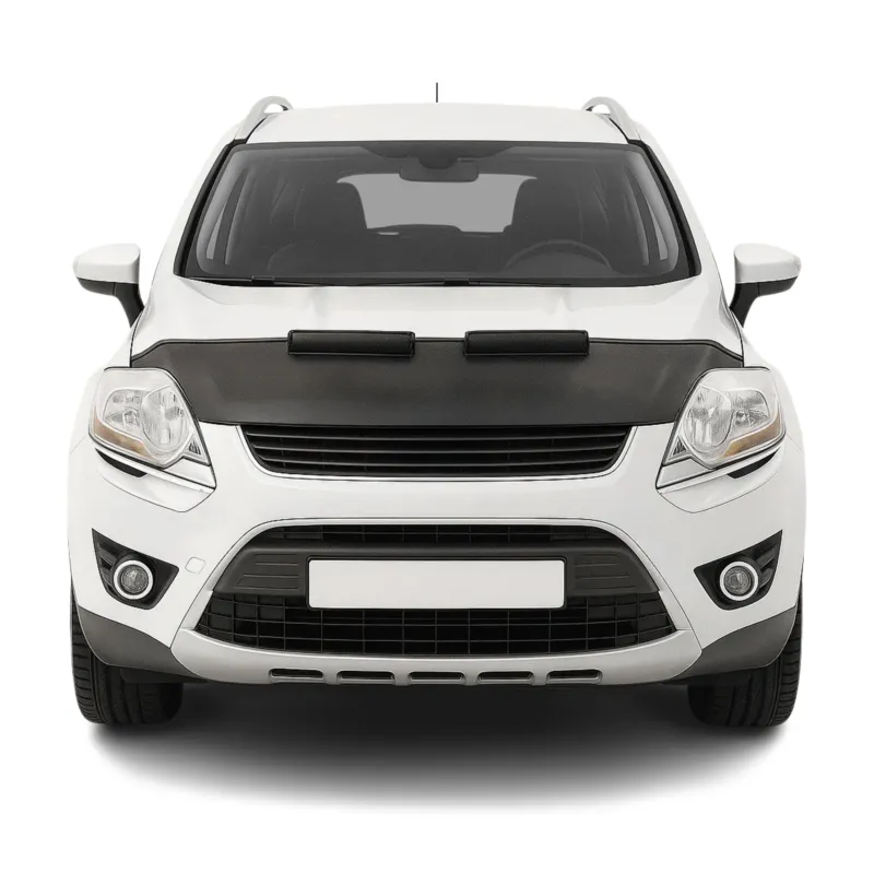 Haubenbra Steinschlagschutz Bonnet Bra für Ford Kuga I 2008-2012 Schwarz Halb