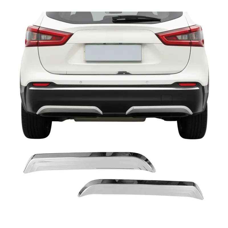Heckdiffusor Stoßstangen für Nissan Qashqai J11 2017-2021 Edelstahl Chrom 2x