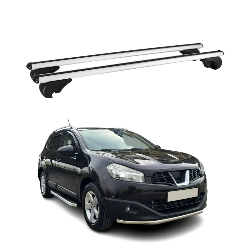 Dachträger Grundtäger für Nissan Qashqai +2 J10 2006-2014 75kg Alu Silber 2 tlg