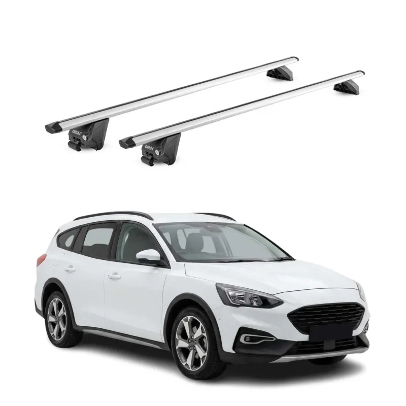 Dachträger für Ford Focus IV Active 2019-2025 100kg Aluminium Silber 2x ABE