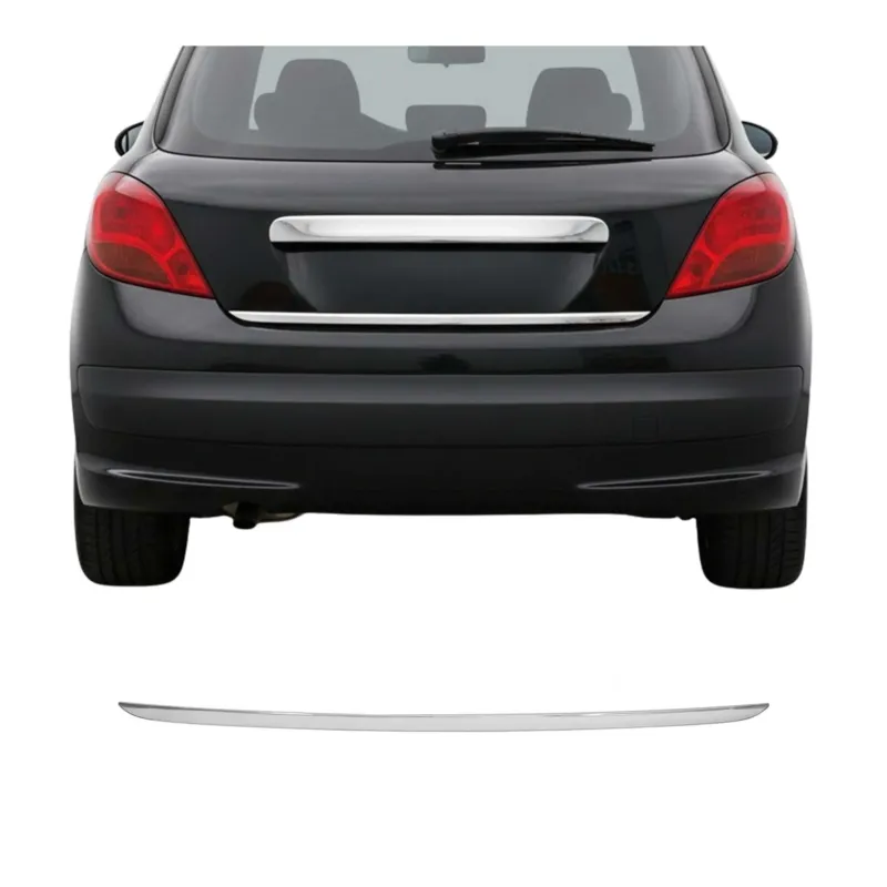Kofferraumleiste Heckleiste für Peugeot 308 2007-2015 Untere Chrom Edelstahl