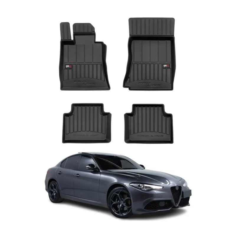 OMAC Gummi Fußmatten für Alfa Romeo Giulia (952) Limousine RWD 2015-2026 TPE 4x
