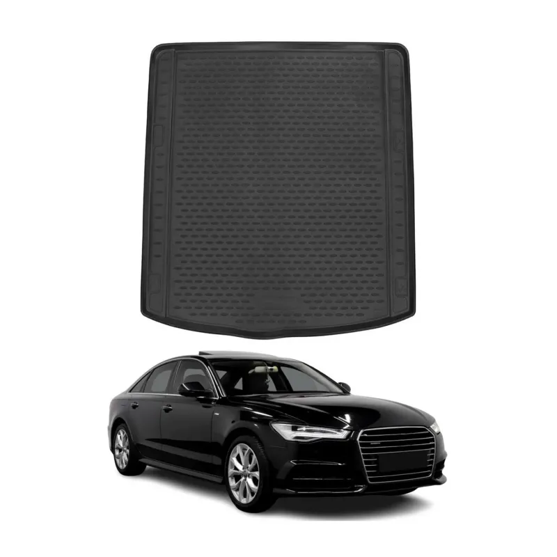 Kofferraummatte Kofferraumwanne für Audi A6 Limo C7 2011-2018 Gummi TPE