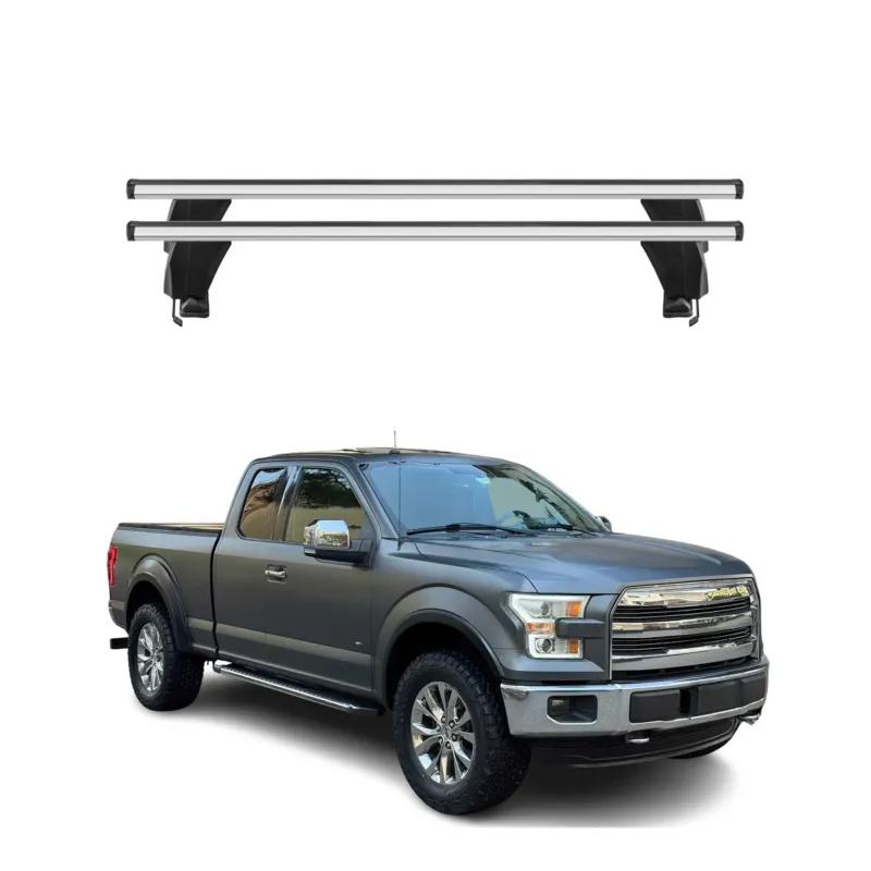Menabo Dachträger Grundtäger für Ford F150 2015-2026 ABE Aluminium Silber 2tlg
