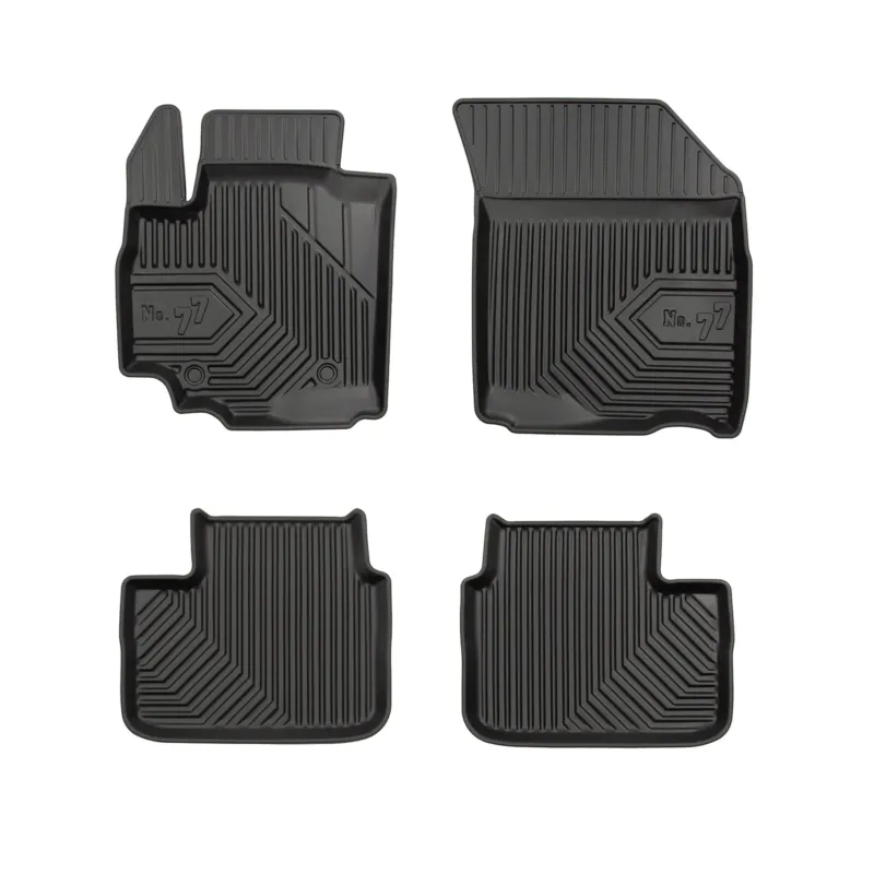Fußmatten Gummimatten No.77 für Suzuki Swift IV 2004-2010 TPE Schwarz 4 Teile